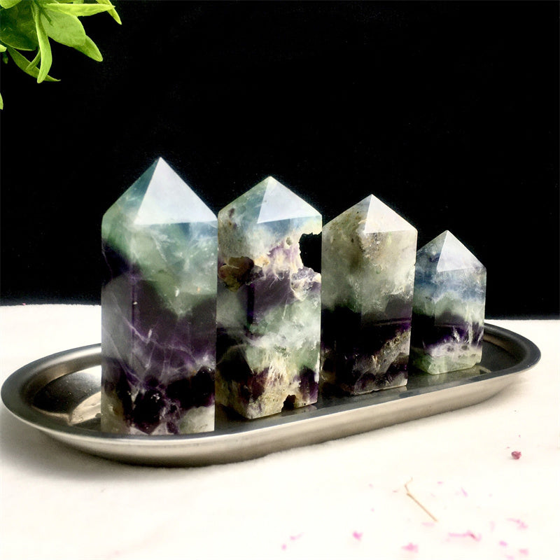 Wholesale Natural  Feather Fluorite Tower for decoraiotion 1kg