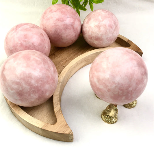 Wholesale  Natural Healing Pink aragonite sphere for decoration 1kg