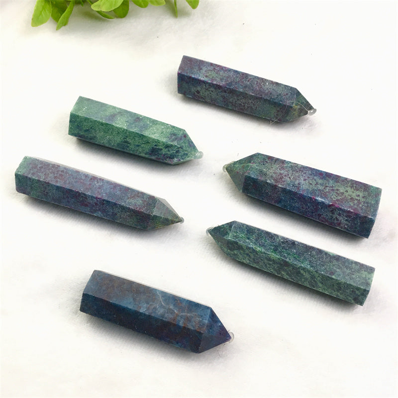 Wholesale high quality reiki natural crystal Blue ruby zostite tower for decoraiotion 1kg