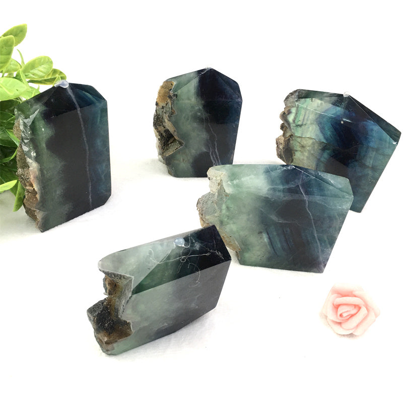 Wholesale Natural Crystals  Fluorite Slabs  Tower for  decoraiotion