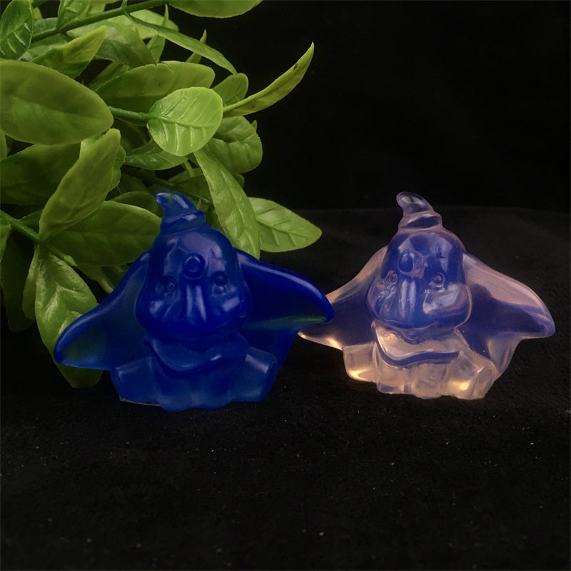 Wholesale  Natural Healing Opal Dumbo carving for decoration