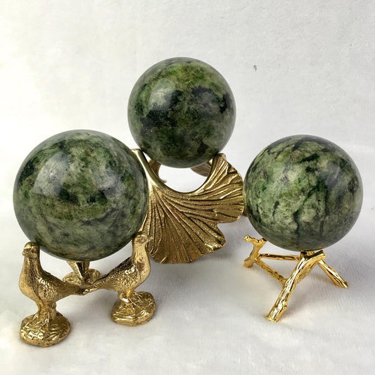 Wholesale  Natural Healing Green tourmaline sphere for decoration 1kg
