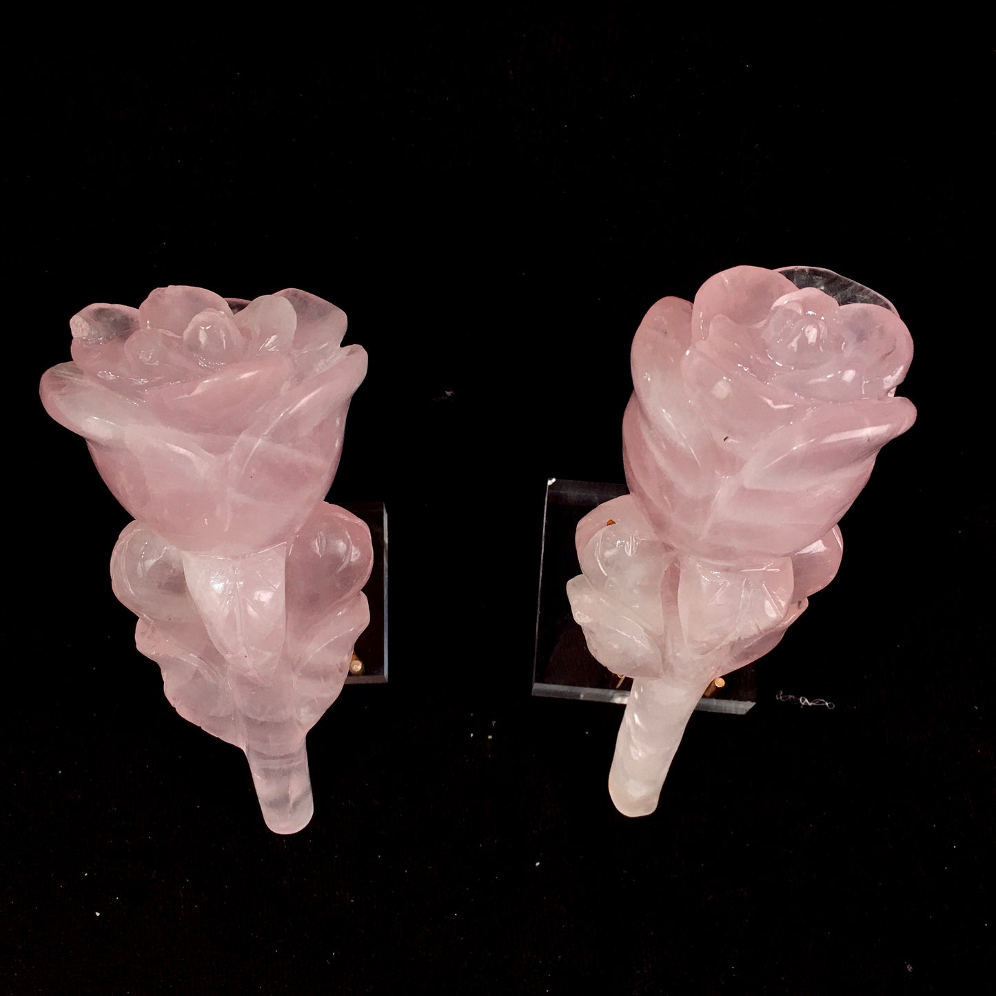 Wholesale Natural Healing Stones Hand Carving Crystal Quartz t Rose Flower For Gift