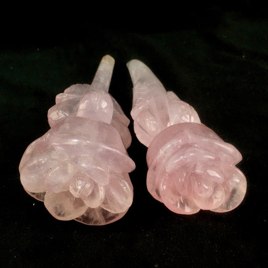 Wholesale Natural Healing Stones Hand Carving Crystal Quartz t Rose Flower For Gift
