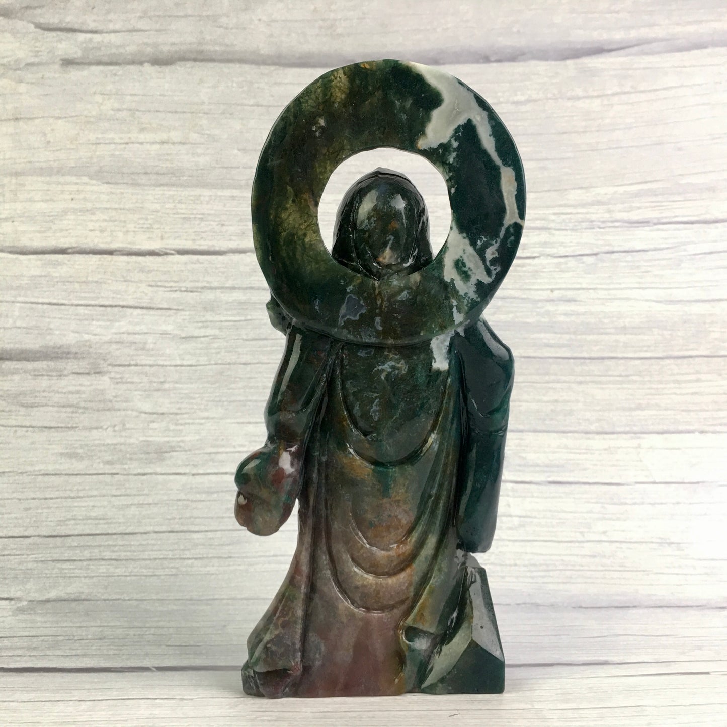Wholesale Natural Large Ocean Jasper Carved Death For Decoration