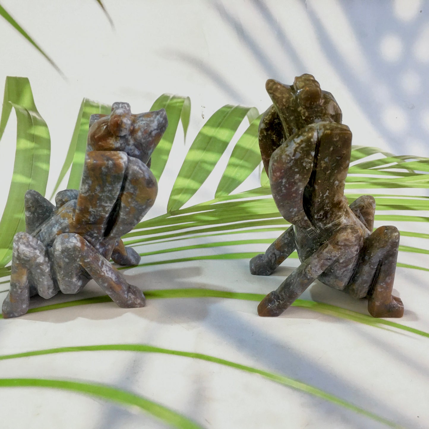 Wholesale high quality reiki natural crystal ocean jasper mantis carving for decoraiotion