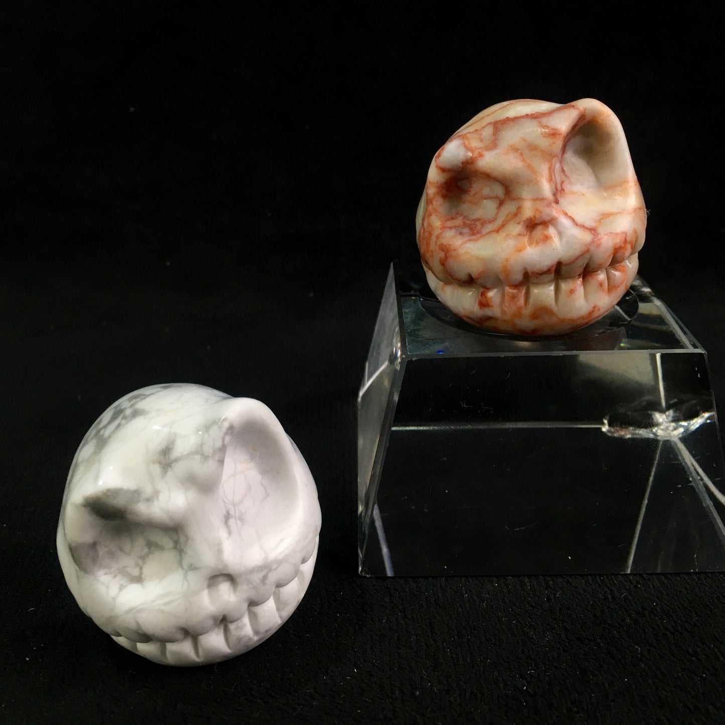 Wholesale high quality reiki natural crystal skull jack carving for decoraiotion