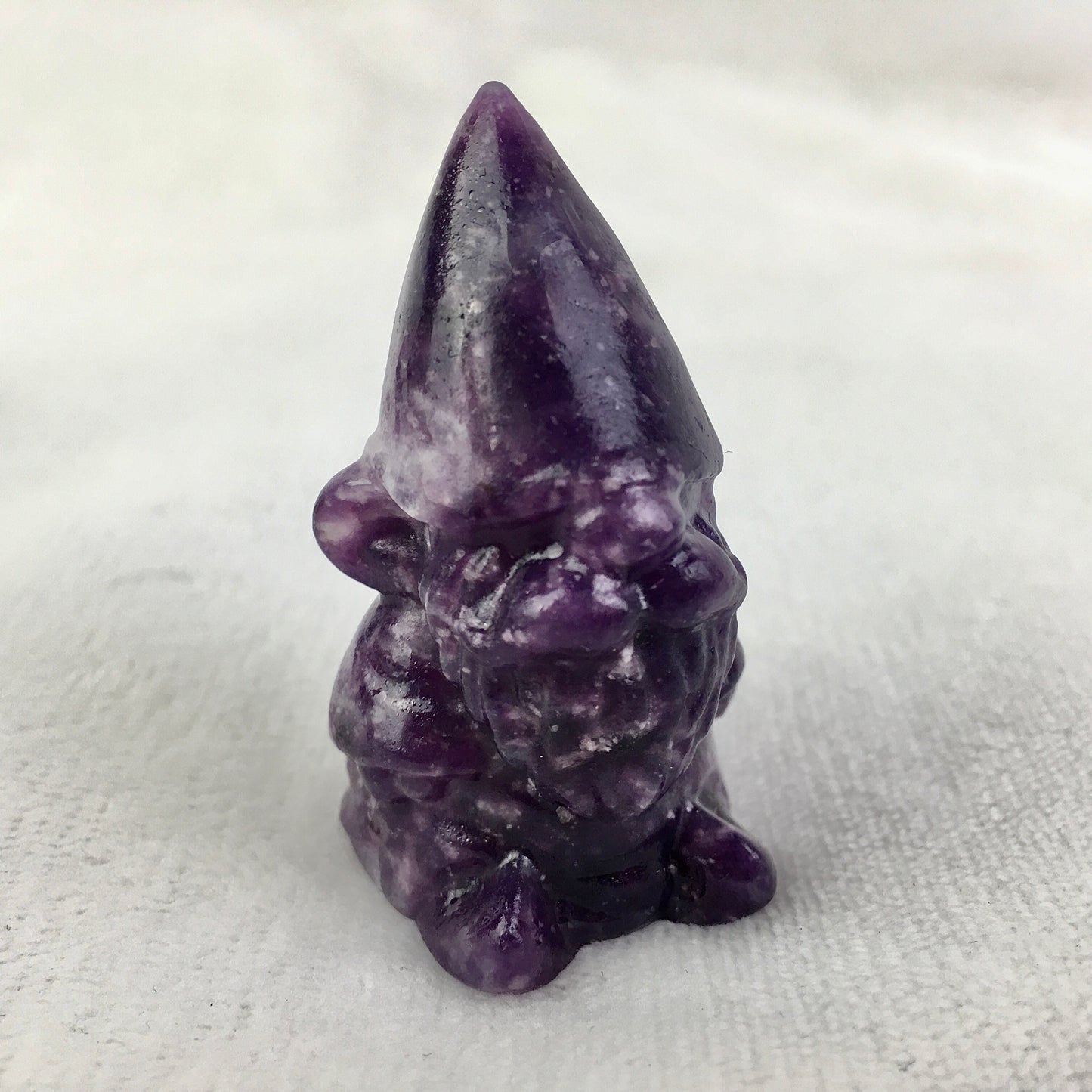 Natural crystal Christmas purple mica/black obsidian/ blue aventurine   Elf Swedish Decoration Ornaments Christmas Gnome