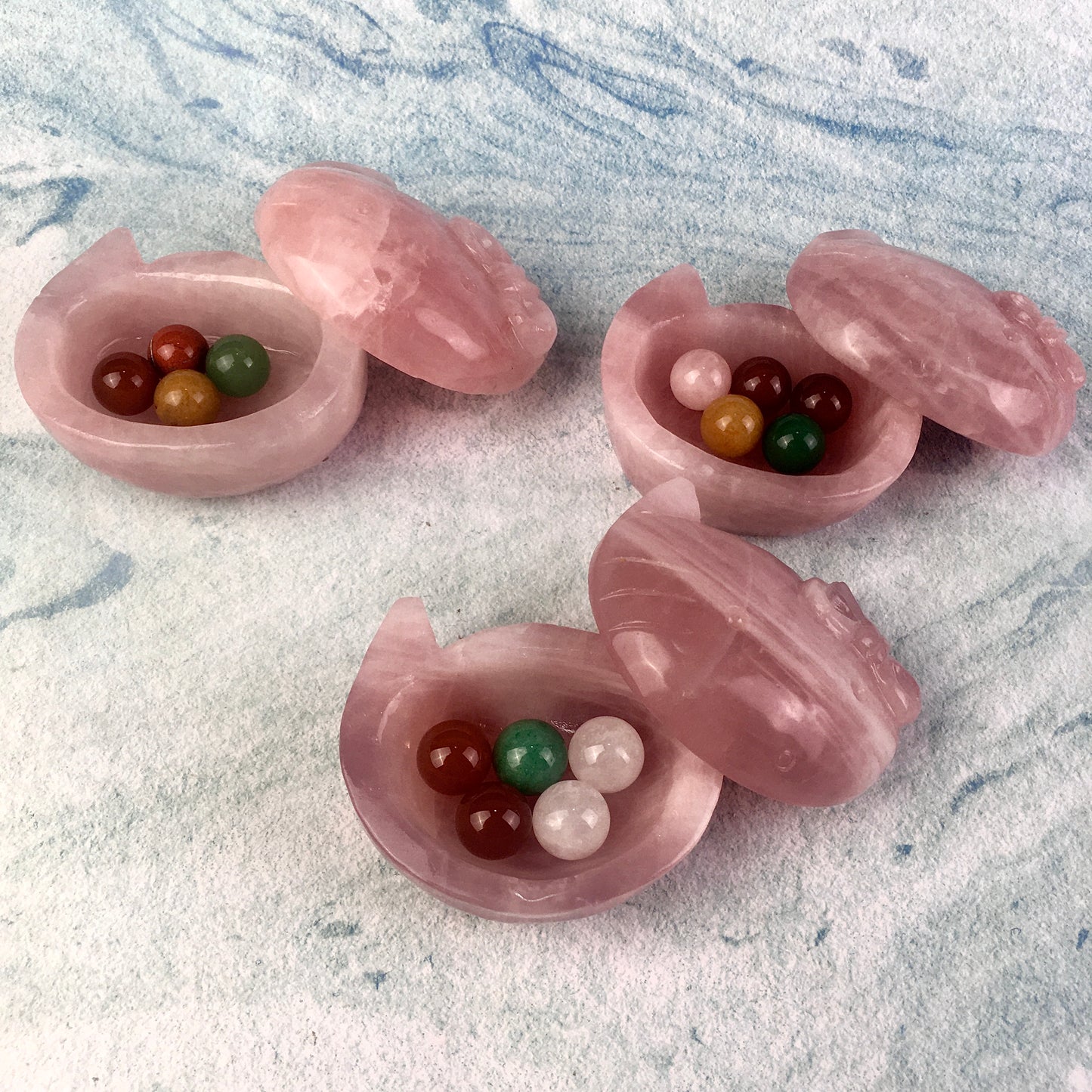 Wholesale natural quartz healing crystal cat bowl  rose quartz crystal hello kitty bowl /storage box folk crafts