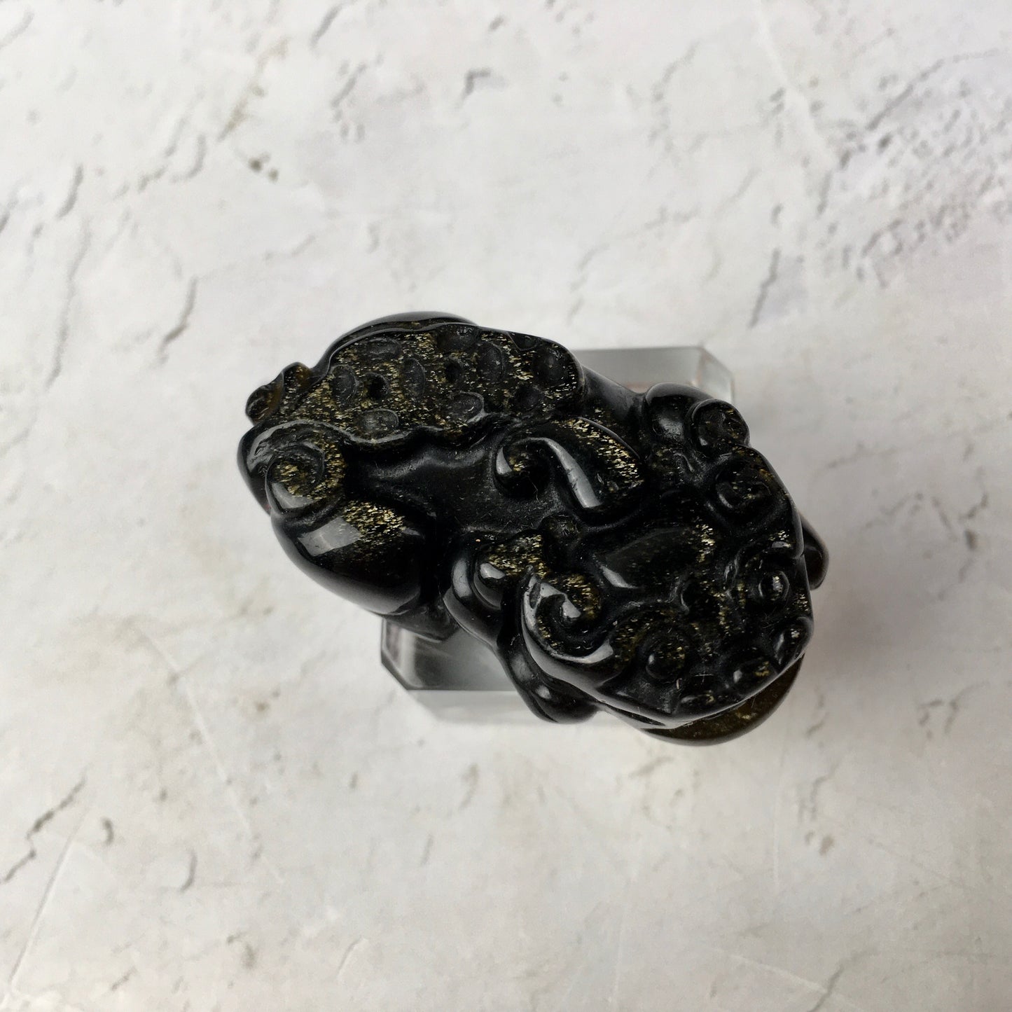 Wholesale high quality reiki natural crystal golden obsidian pixiu Love stone  for decoraiotion