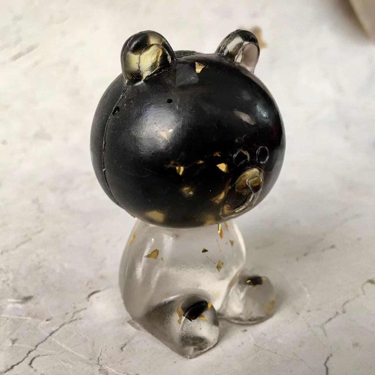 Natural Crystal Chips Resin Crystal Bear/ Elephant/Lion head /Dog Carvings Healing Stone Chips for Sale