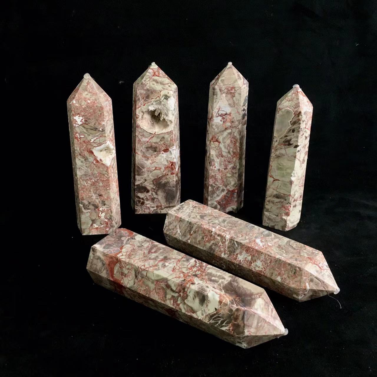 Wholesale  Crystals  Money Agate  Tower for decoraiotion 1kg
