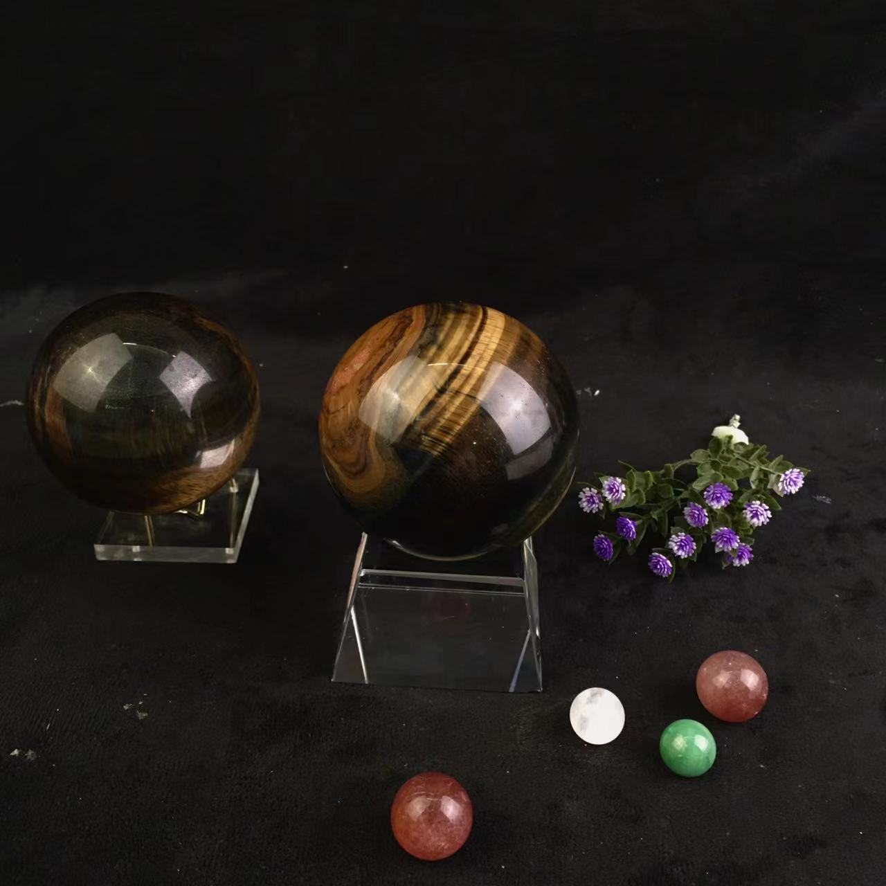 Wholesale Natural Blue Tiger Eye Sphere  for decoration 1kg