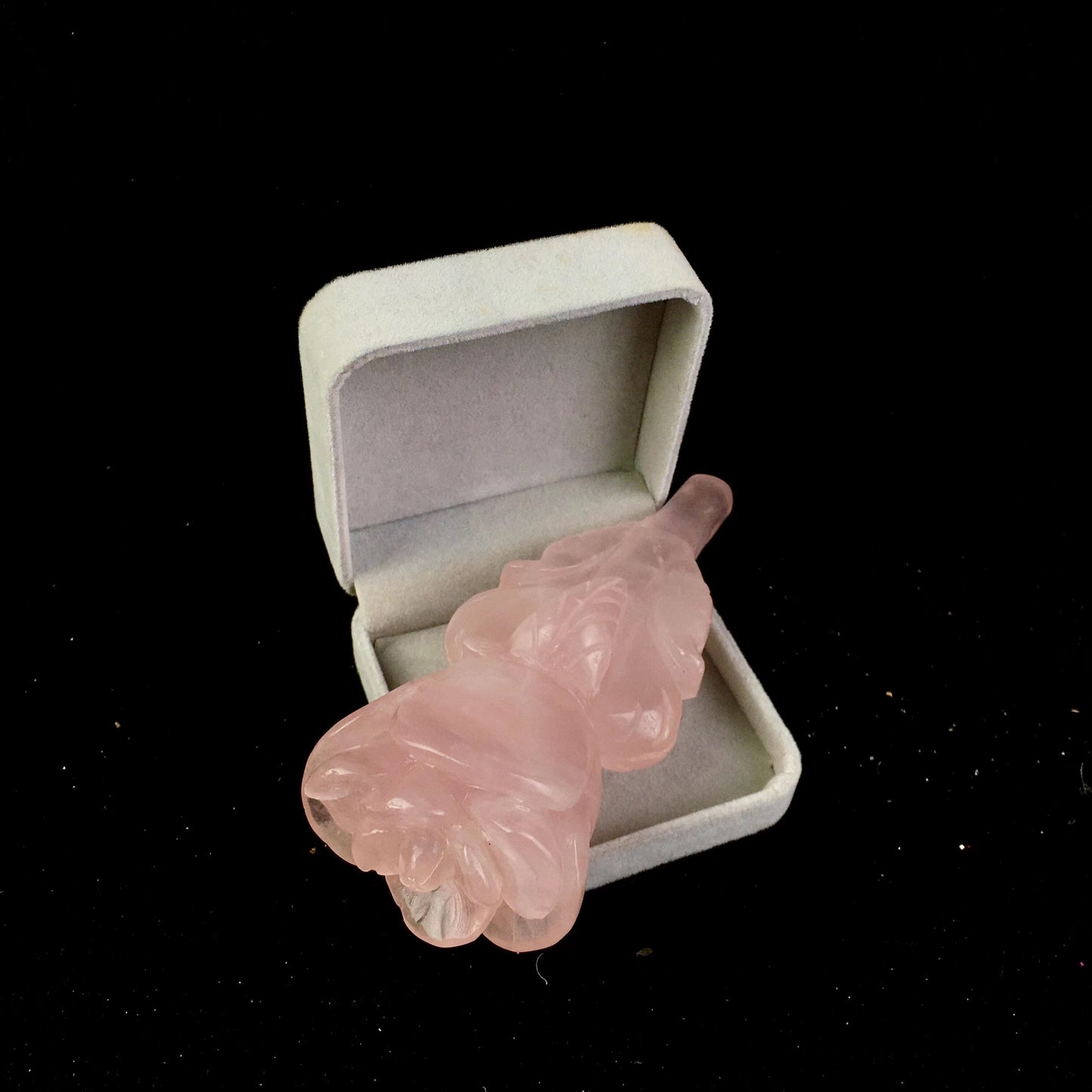 Wholesale natural Crystals Healing Rose Quartz rose Wand For Decoration