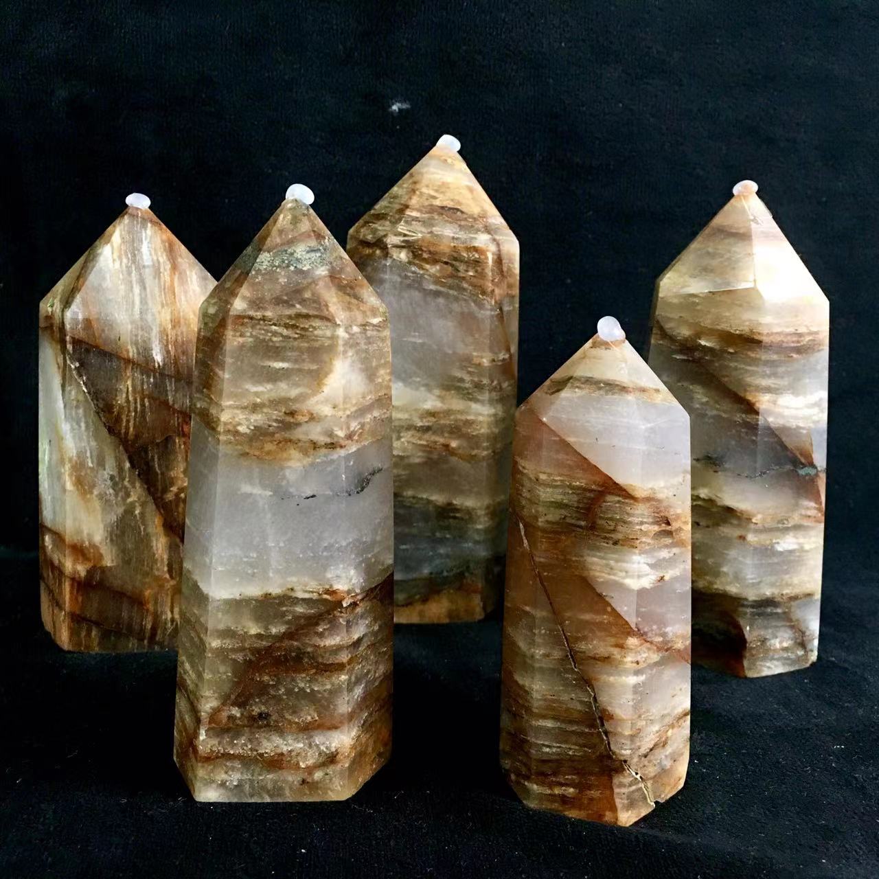 Wholesale natual crystal  golden healer quartz  tower 1kg