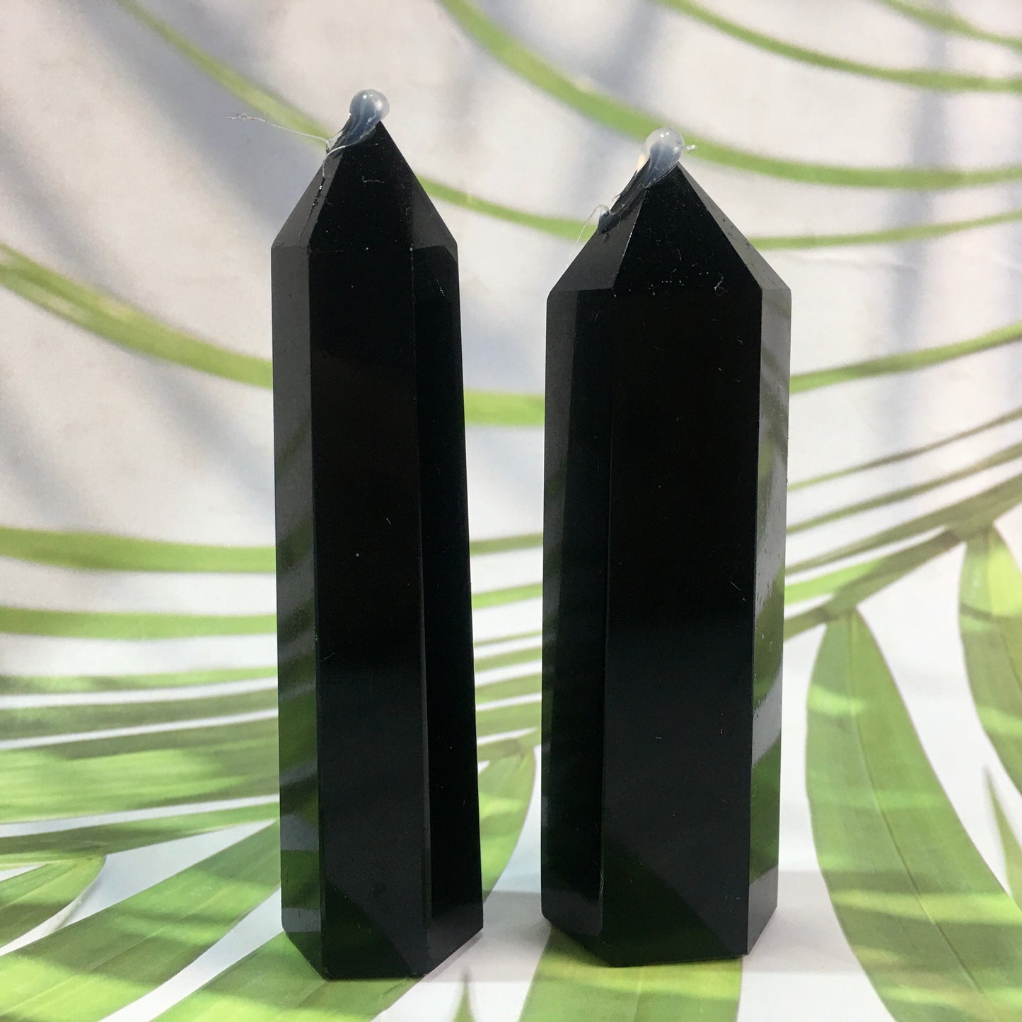 Wholesale Crystal  Natural Crystals Healing Stone  Black Obsidian Tower for  decoraiotion 1kg