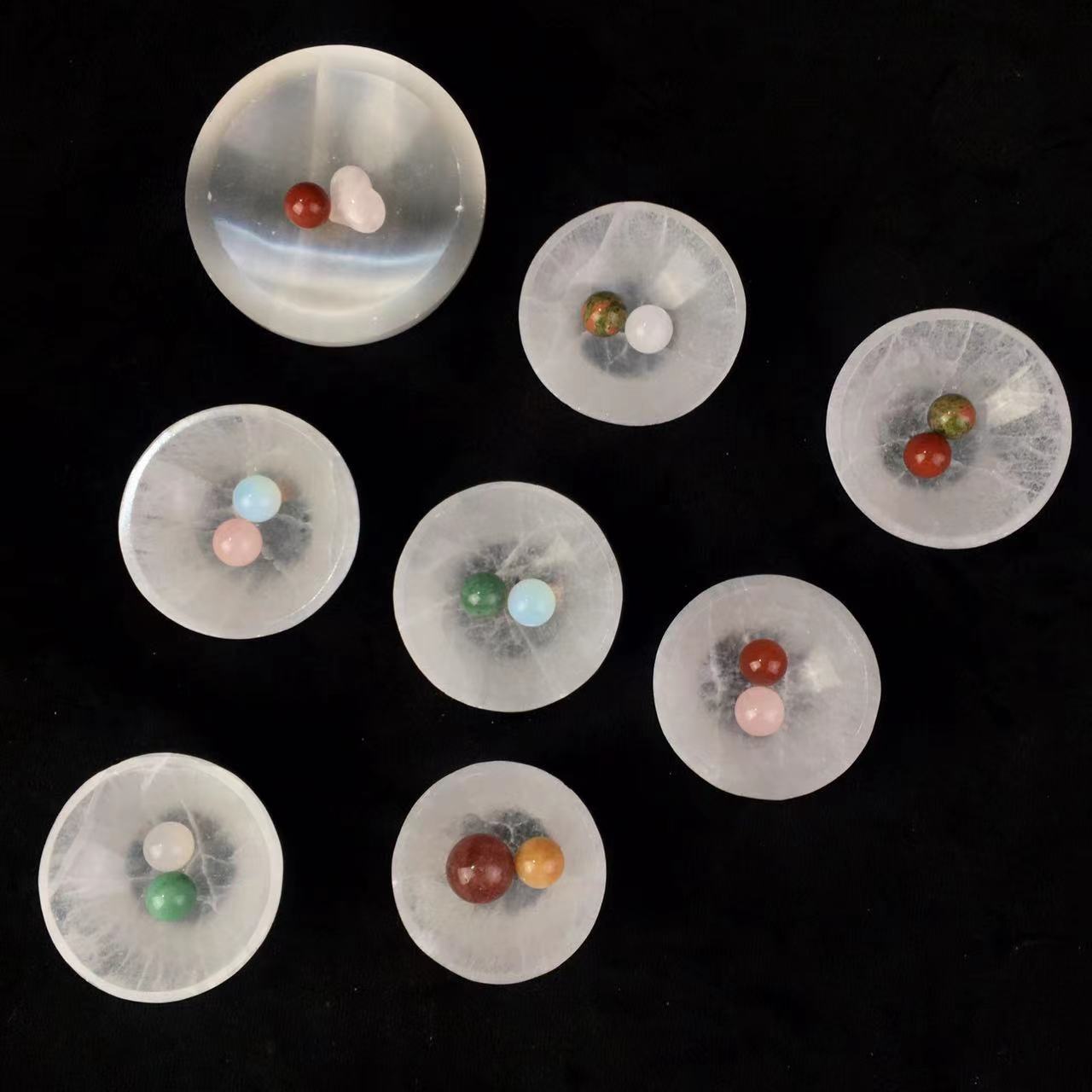 Wholesale high quality reiki natural crystal selenite bowl  for decoraiotion