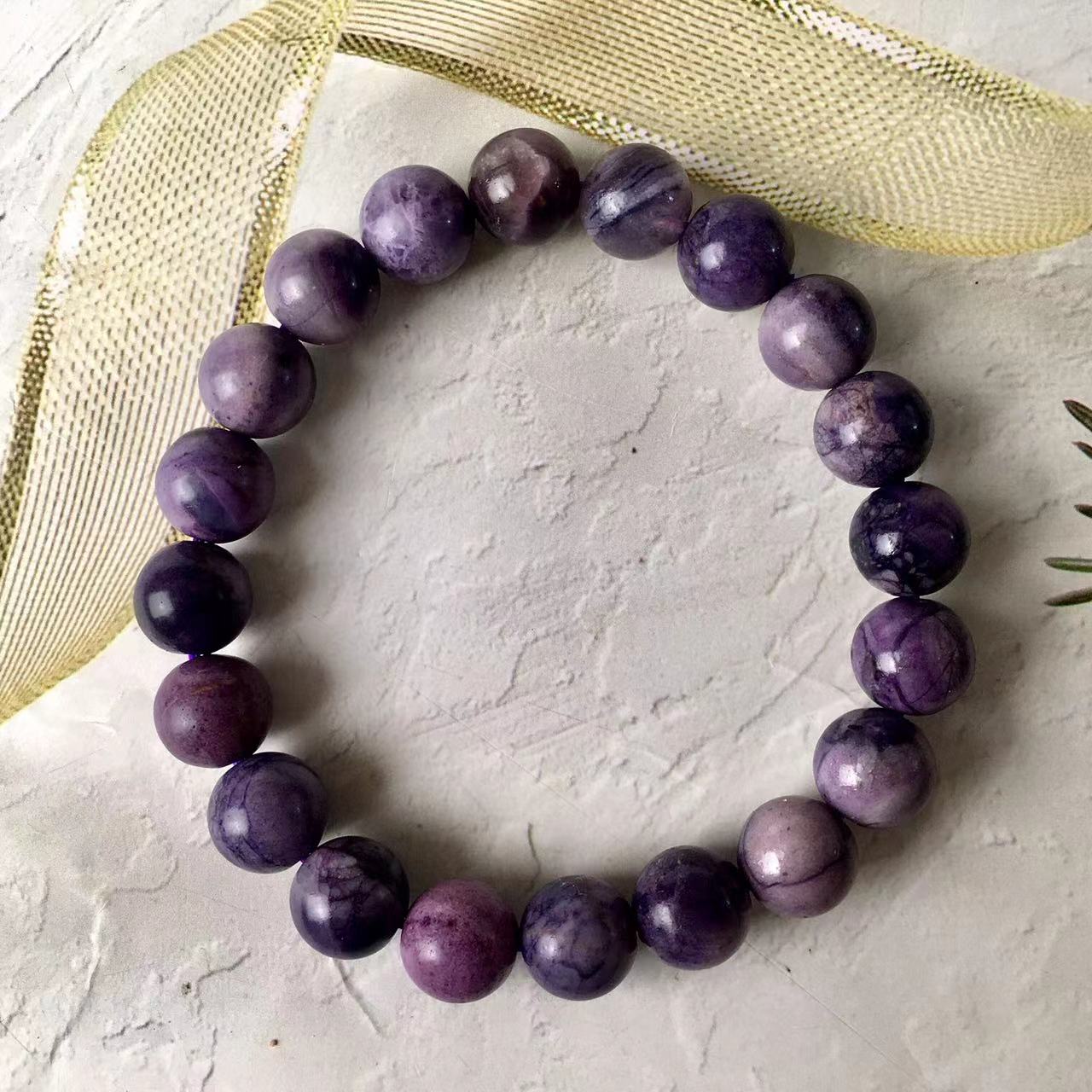8-10MM Wholesale Crystals Healing Stones Folk Crafts Sugilite Bracelets For Gifts
