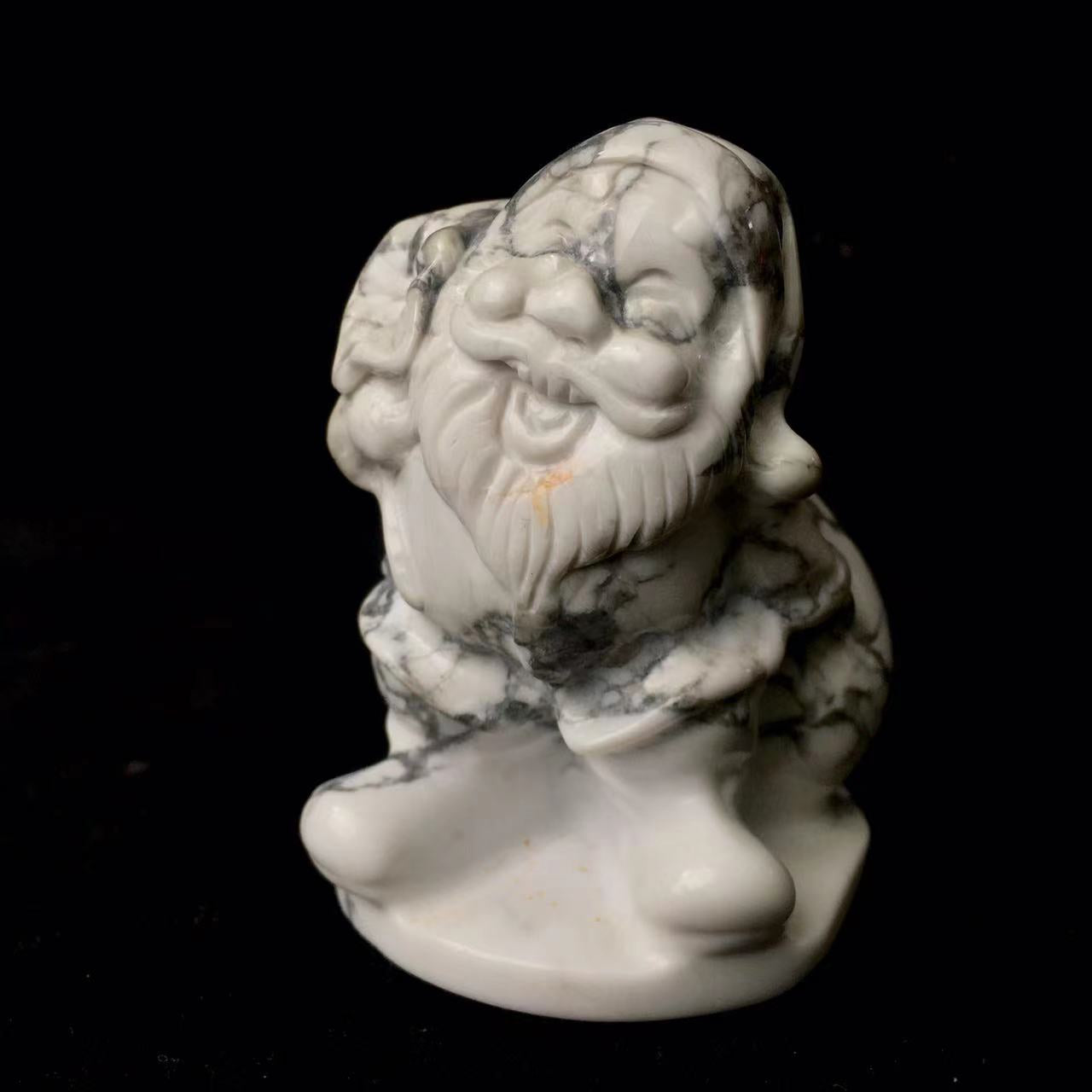 Wholesale Hand Carved  Christmas Healing Crystal Carvings Santa Claus For Christmas Present