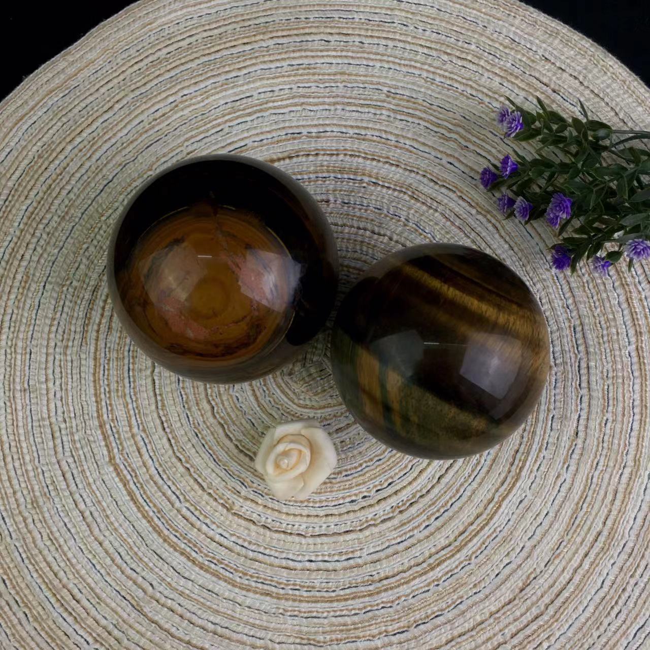 Wholesale Natural Blue Tiger Eye Sphere  for decoration 1kg
