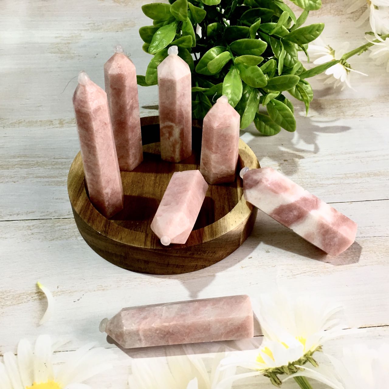Wholesale Natural Crystal Pink Aragonite tower for Decoration 1kg