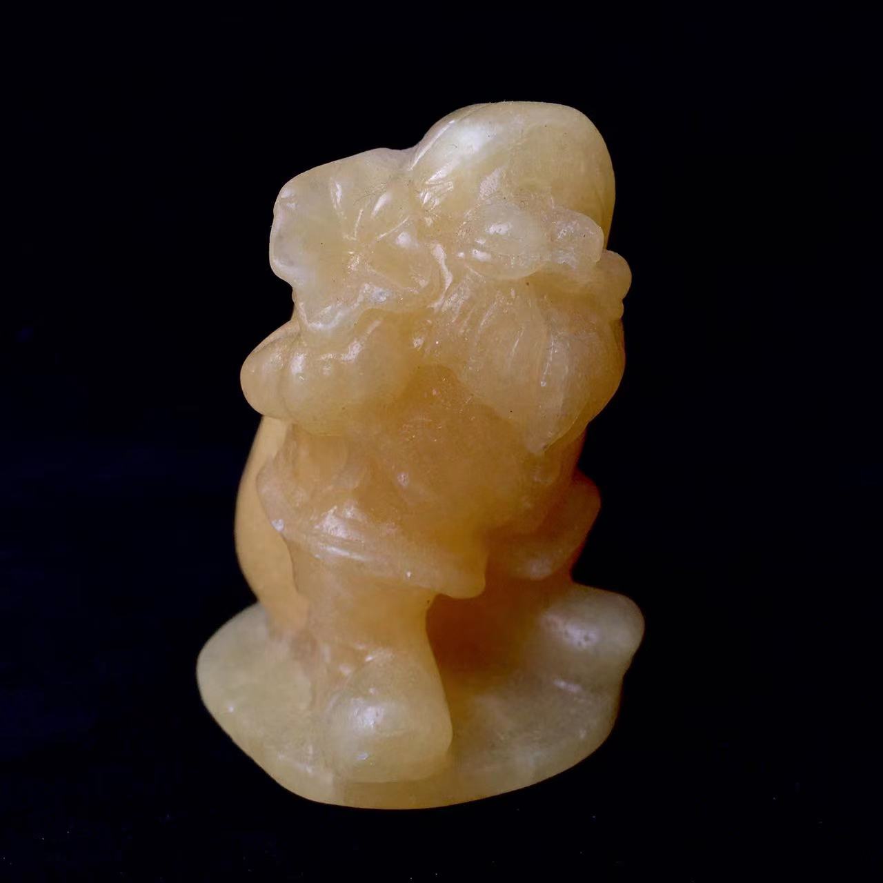 Wholesale Hand Carved  Christmas Healing Crystal Carvings Santa Claus For Christmas Present