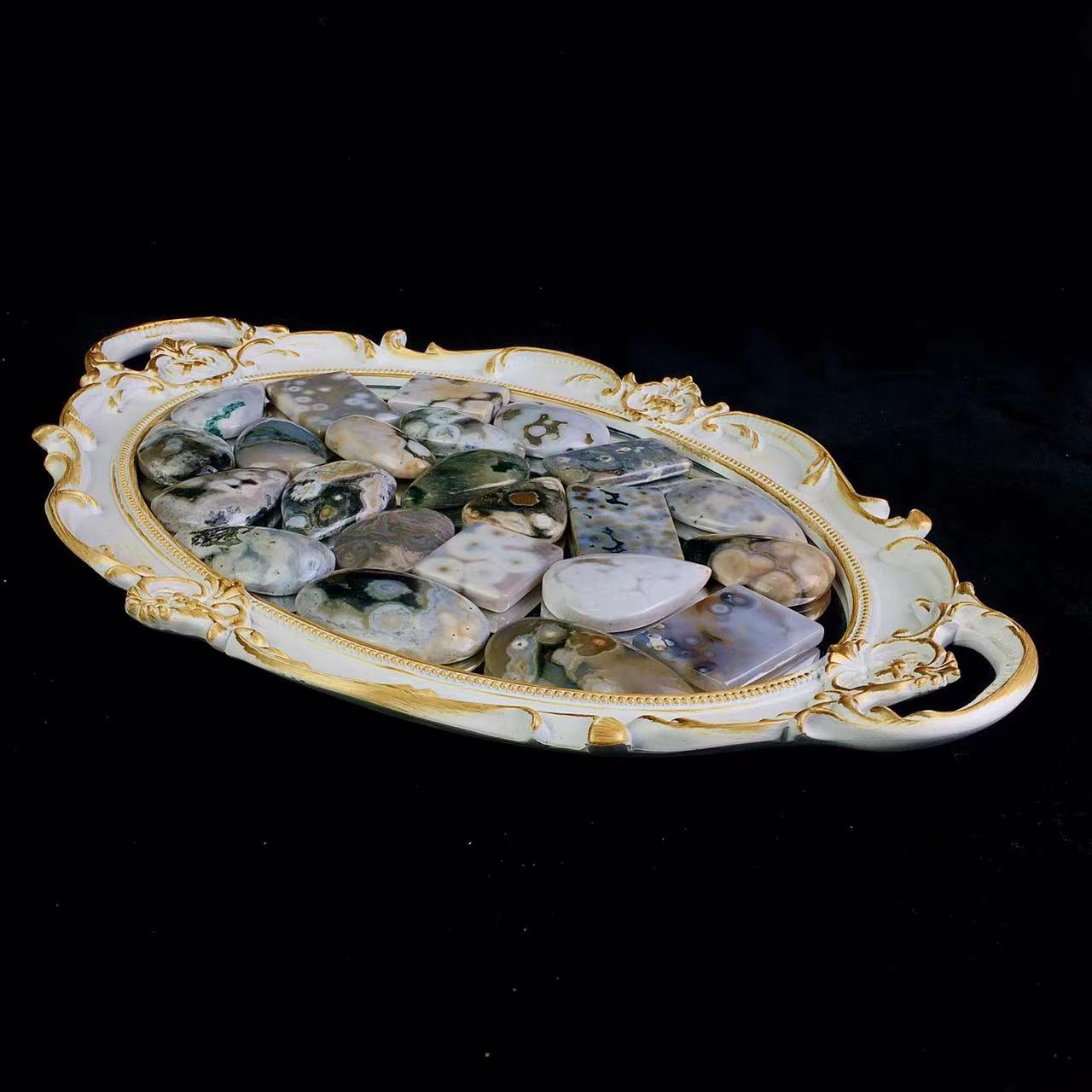High quality wholesale  Natural Crystal Ocean Jasper Pendant For Decoration 1pc