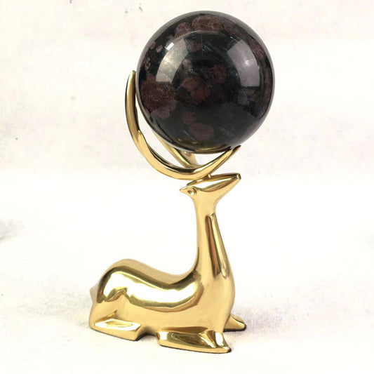Wholesale high quality reiki natural fireworks garnet sphere for decoration 1kg