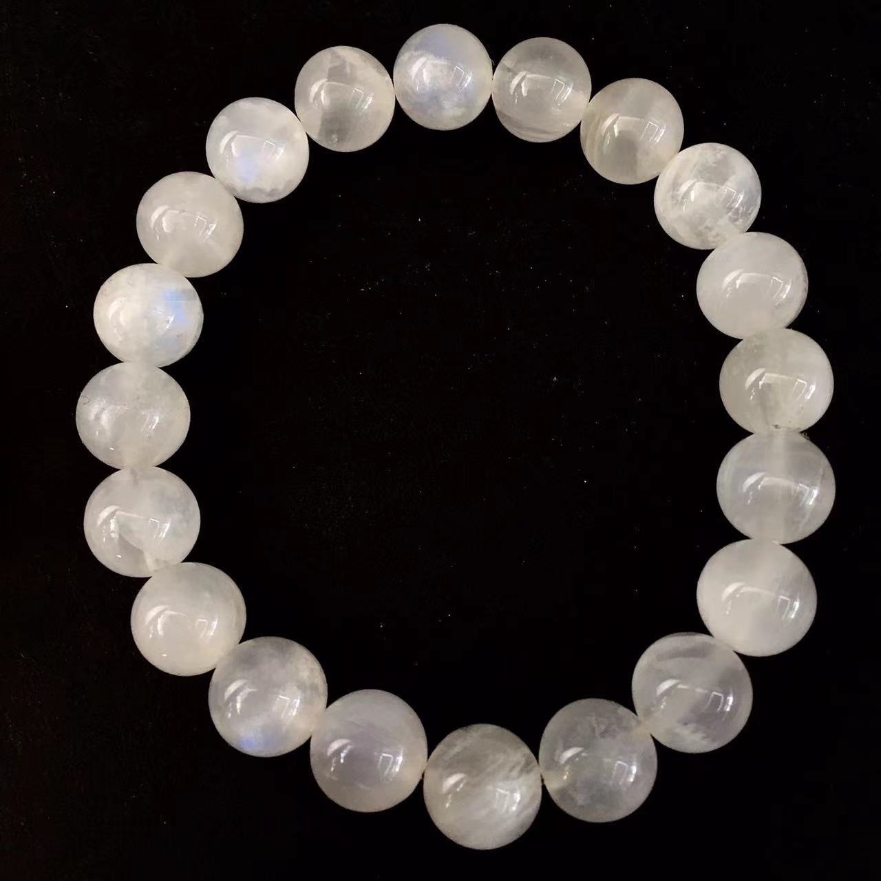Wholesale Natural Blue  Moonlight Single Circle Bracelet Crystal Bracelet 10mm