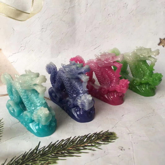 Wholesale crystal luminous dragon carving for gift and Ornament