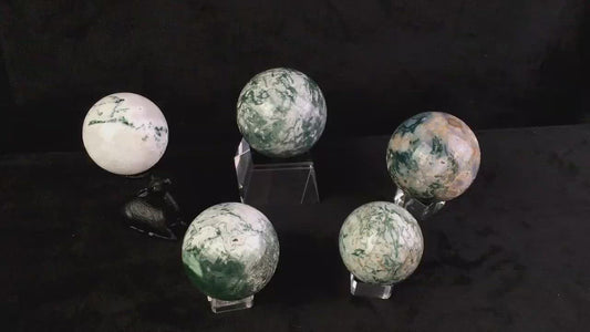 Wholesale  Natural Healing Moss agate sphere for decoration 1kg
