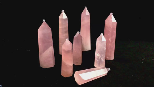 Wholesale Natural  Crystals Healing  Rose Quartz Tower For Decoration 1kg