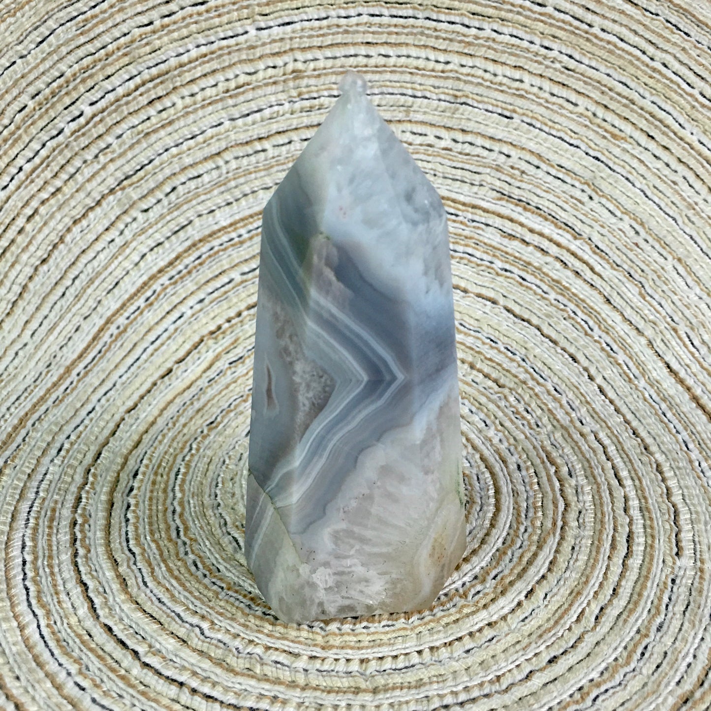 Wholesaler Natural Healing Crystal Blue Lace Agate  Banded  Tower for decoraiotion 1kg