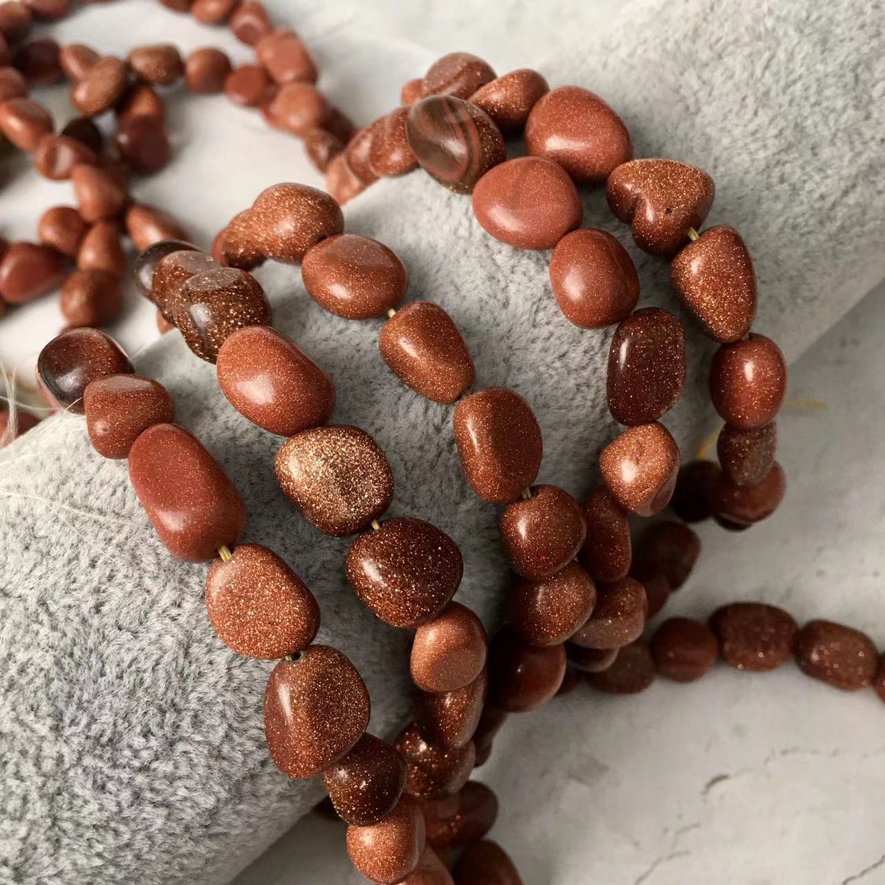 Wholesale Natural Smooth Gemstone Chip Loose Beads Jewelry Making