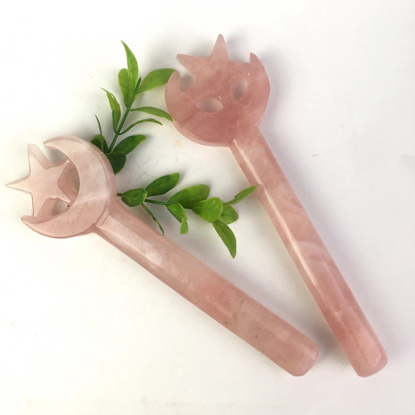 Wholesale natural Crystals Healing rose quartz magic Wand For Decoration