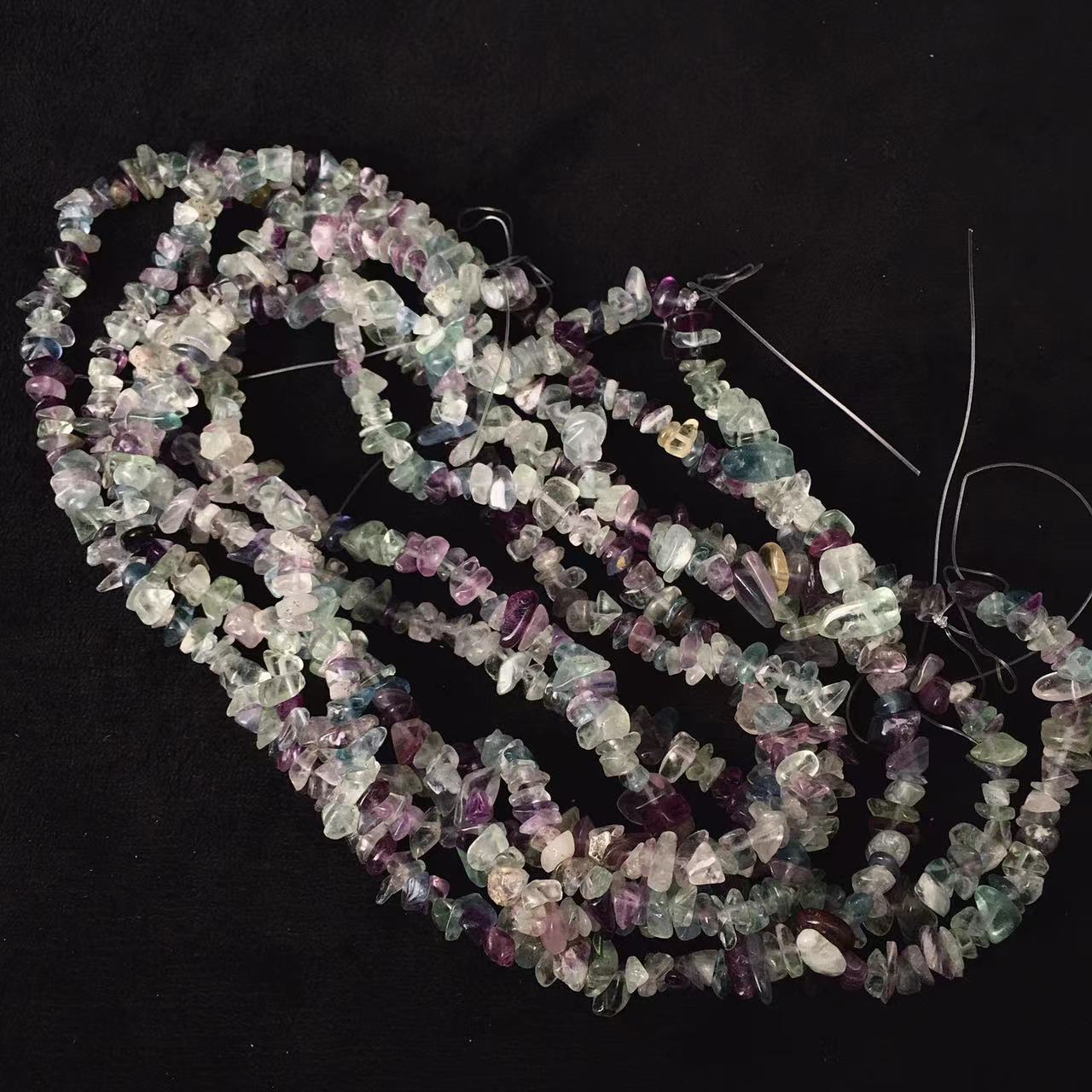 Natural Natural Crystal Rock Quartz Chips Tumble Stone Loose Gemstone Beads for Jewelry Making