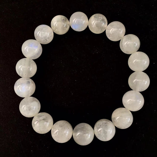 Wholesale Natural Blue  Moonlight Single Circle Bracelet Crystal Bracelet 10mm