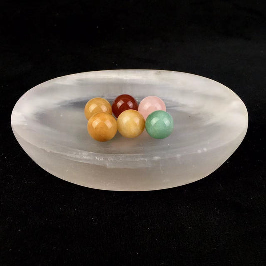Wholesale high quality reiki natural crystal selenite bowl  for decoraiotion