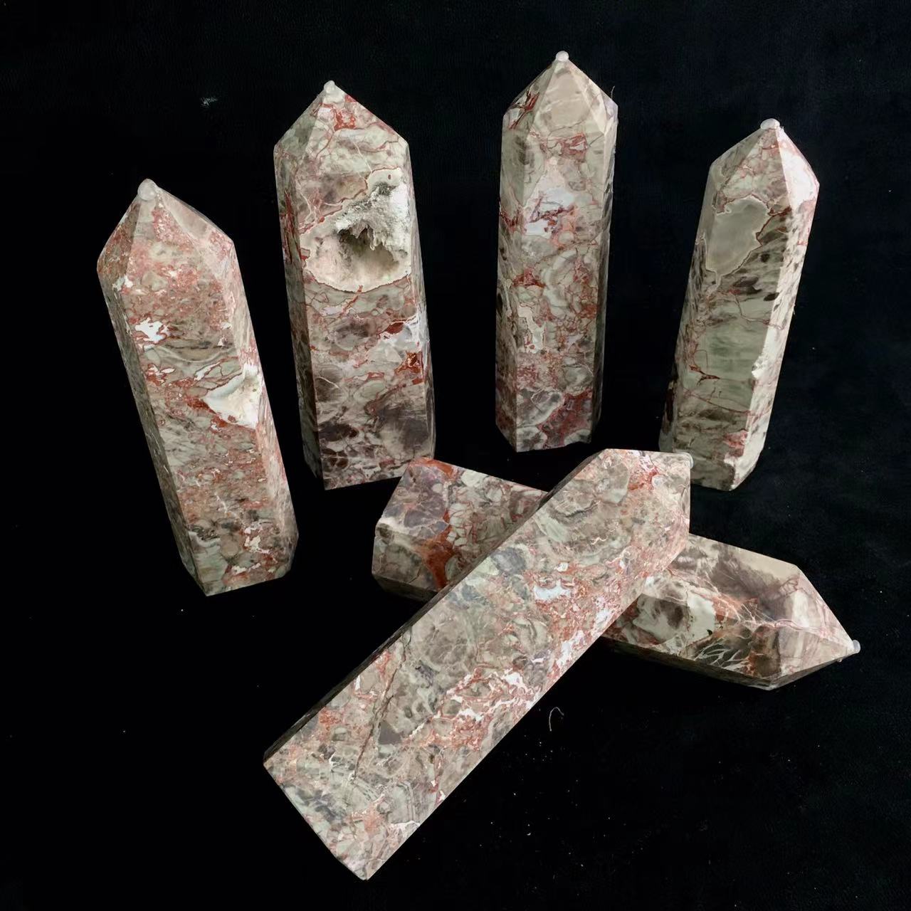 Wholesale  Crystals  Money Agate  Tower for decoraiotion 1kg