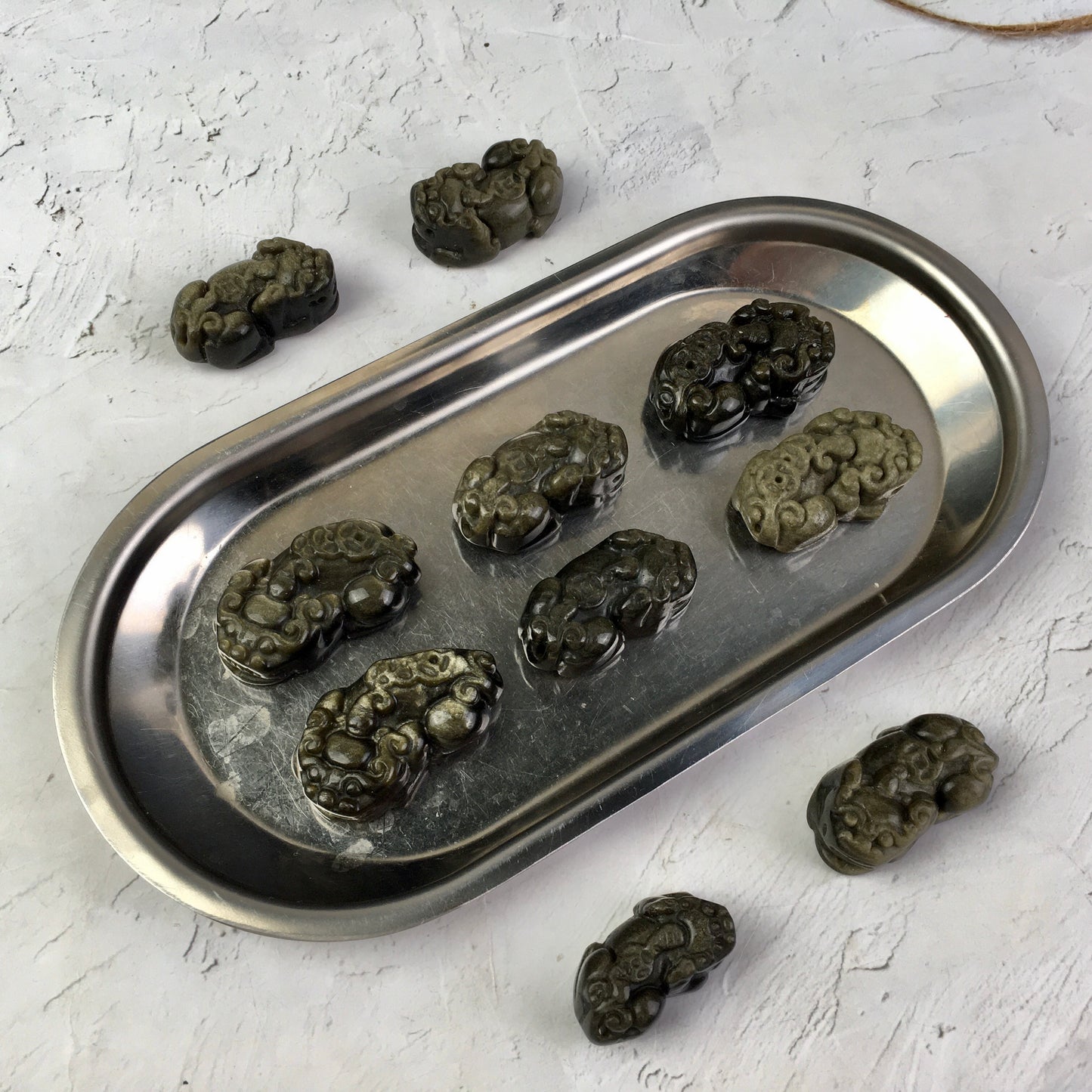 Wholesale high quality reiki natural crystal golden obsidian pixiu Love stone  for decoraiotion