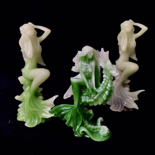 Wholesale Luminous  Crystal Carving Mermaid For gift