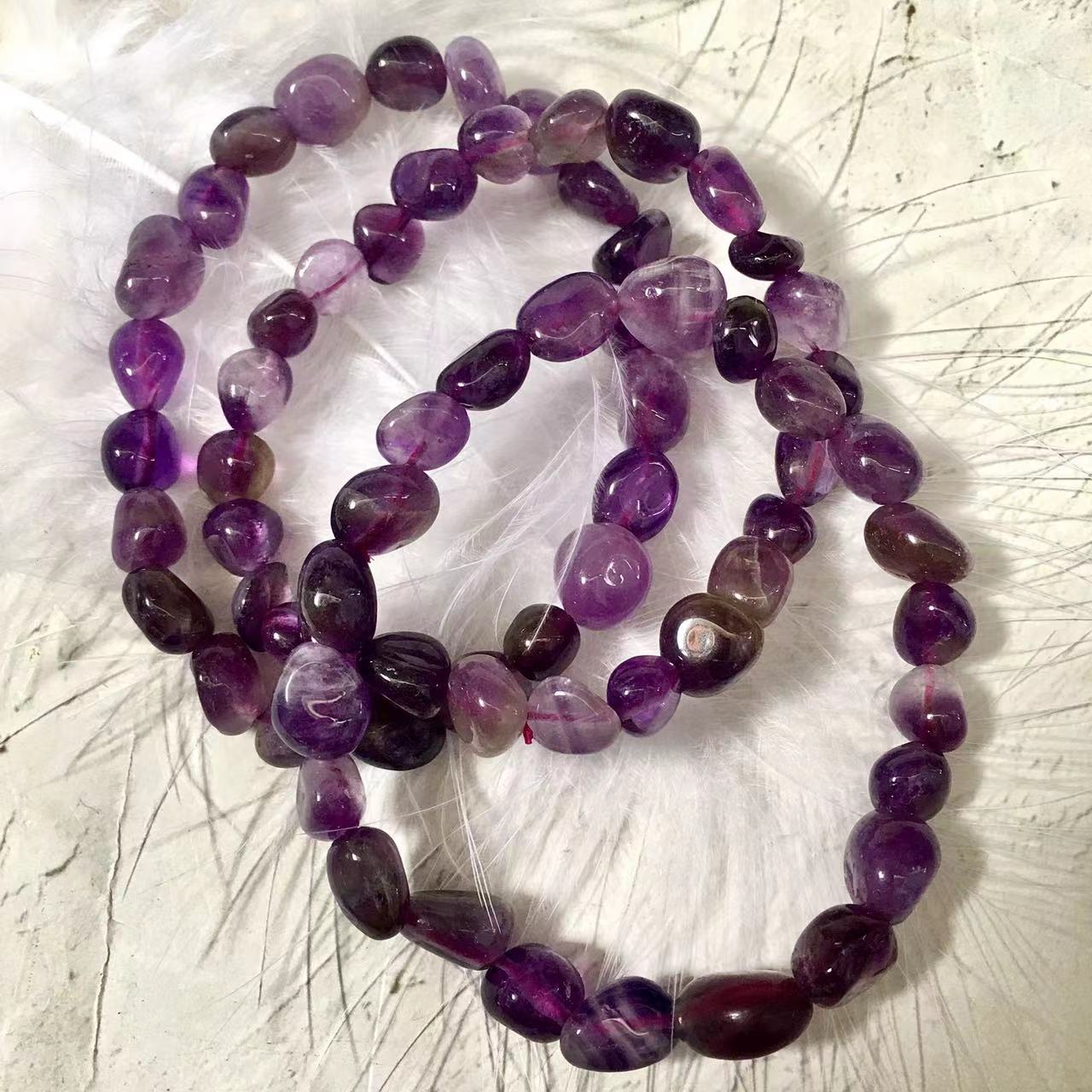 Gemstone bracelet healing bracelets amethyst chips Women's bracelets