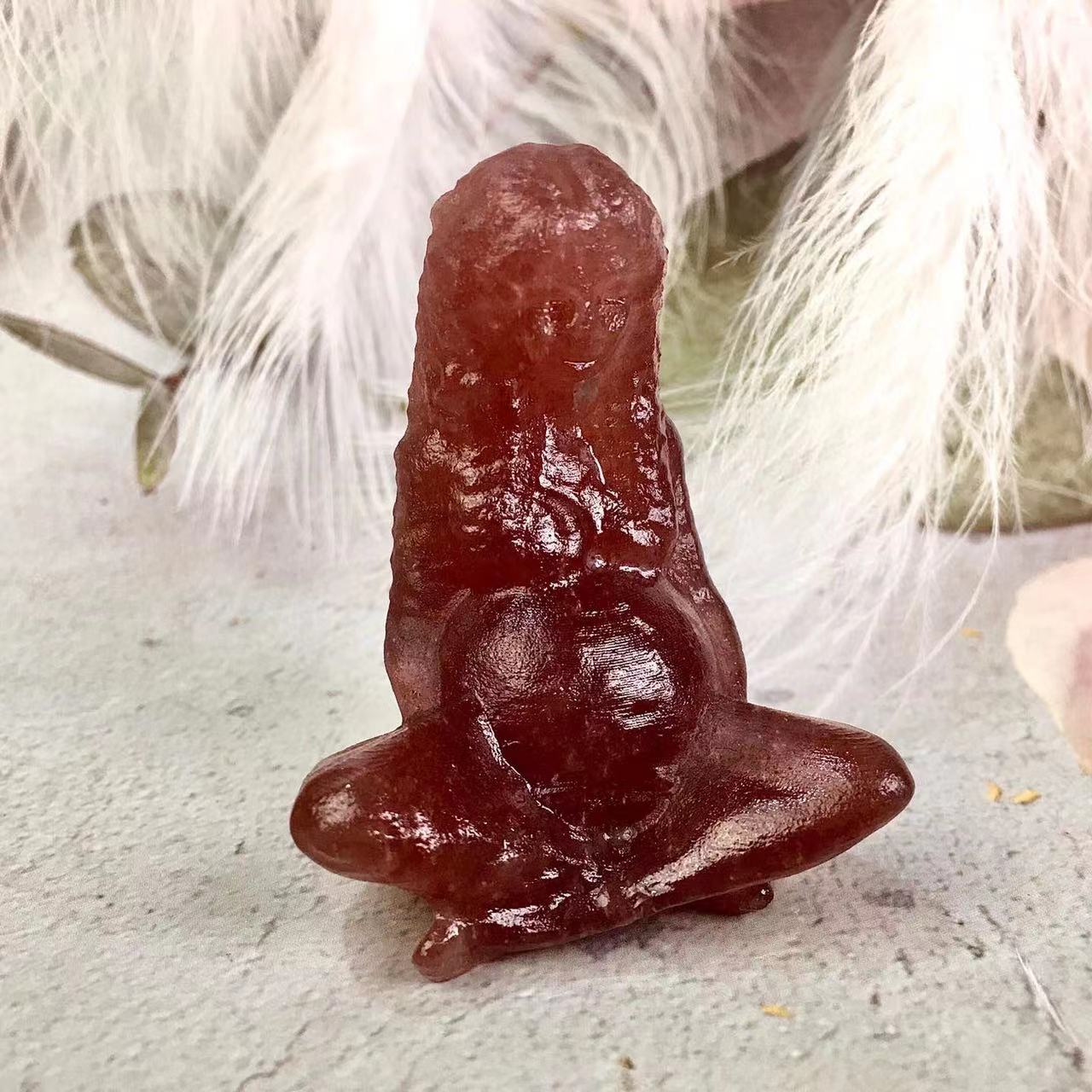 Wholesale natural gemstone carving high quality Crystal mother Earth for Ornament