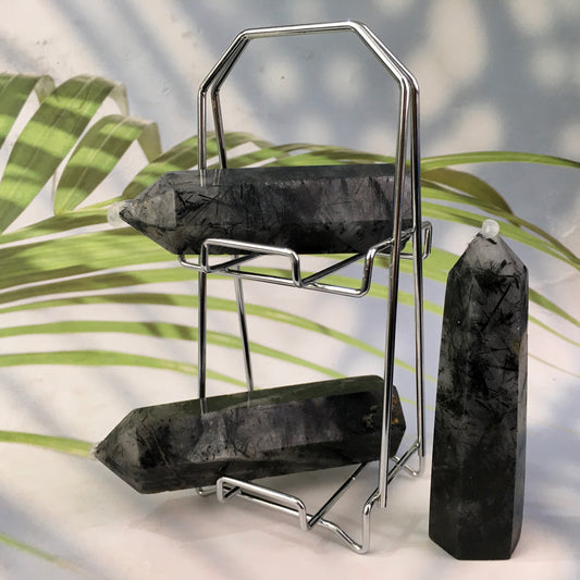 Wholesale High Quality Crystal Rutilated Quartz Black tower for Decoration 1kg