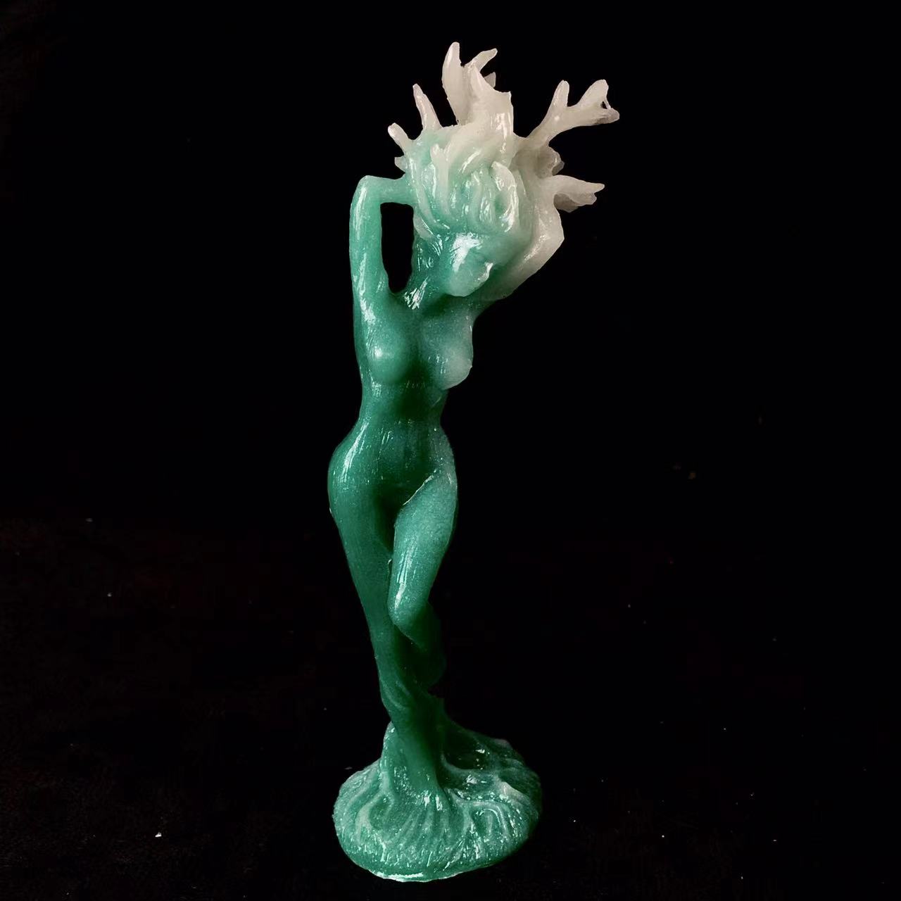 Wholesale crystal luminous  High-quality Tree Man/Women carving for gift