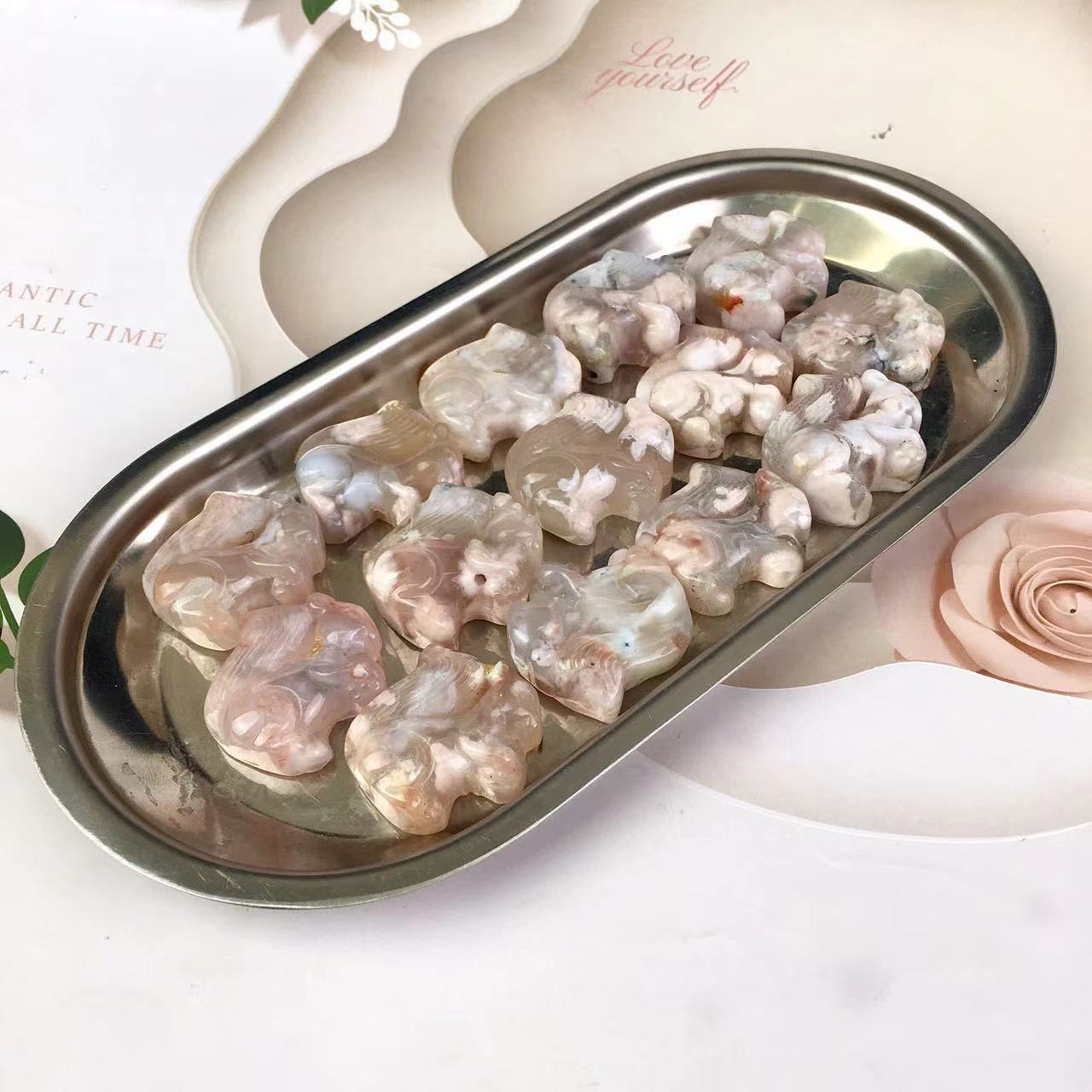 Wholesale High quality Sakura Agate squirrel For Decoration