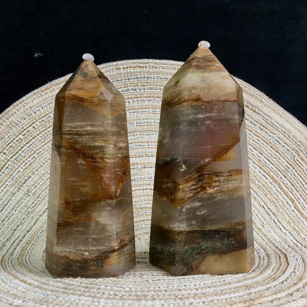 Wholesale natual crystal  golden healer quartz  tower 1kg