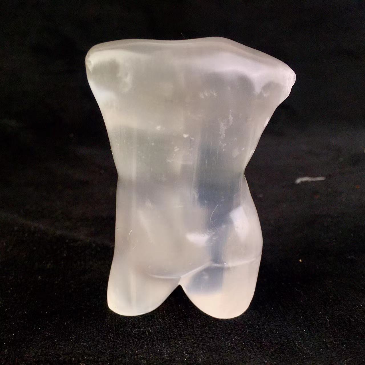 Wholesale high quality reiki natural crystal selenite Male body for decoraiotion