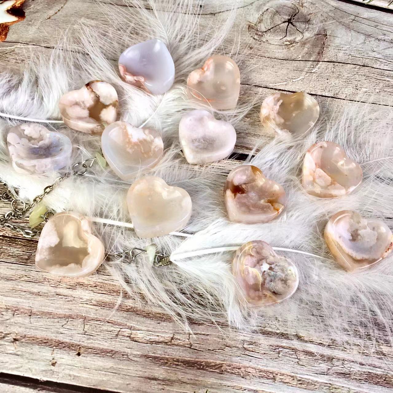 Wholesale Natural Small Sakura Agate mini bowl  For Decoration