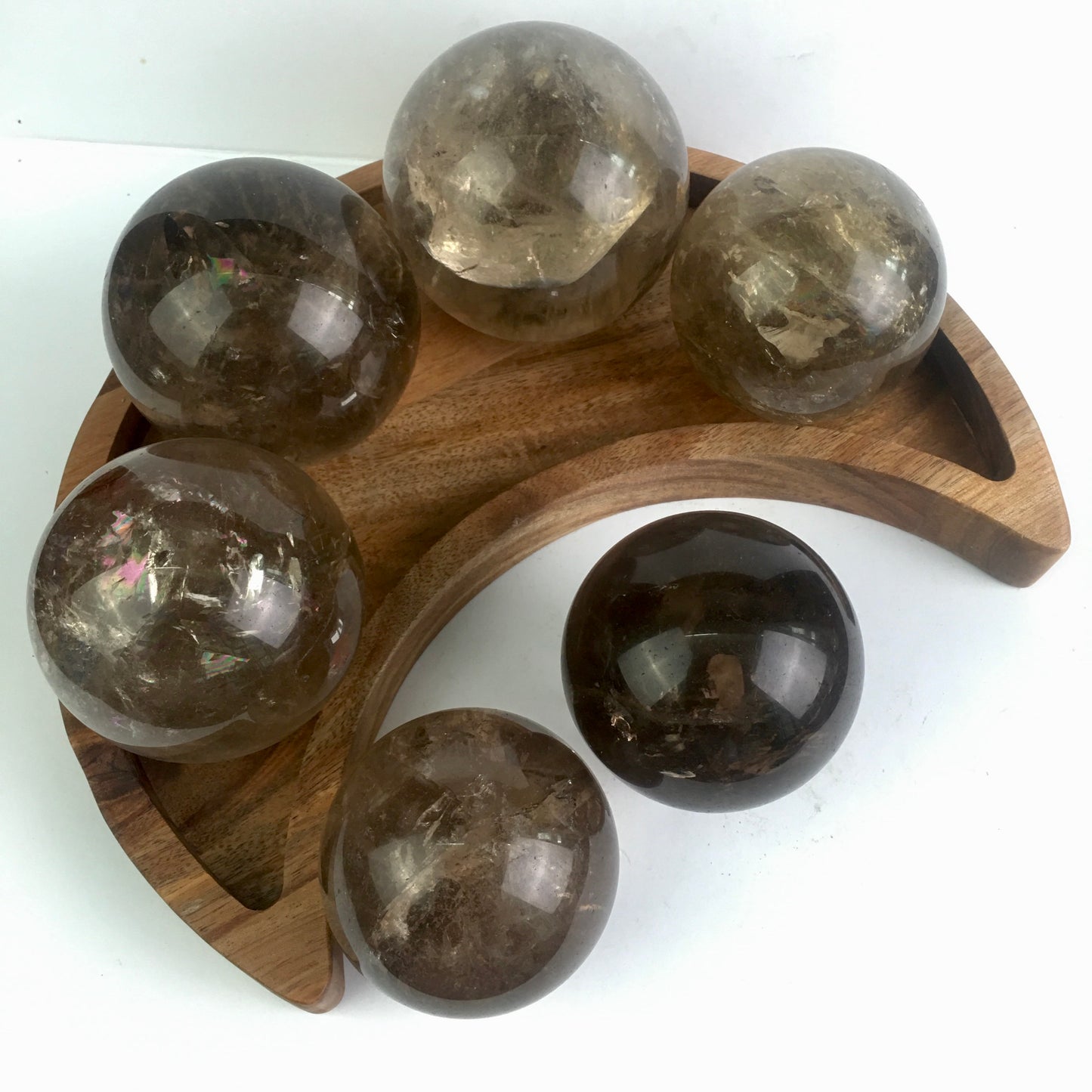 Wholesale High Quality  Natural Smoky Quartz Sphere for decoration 1kg